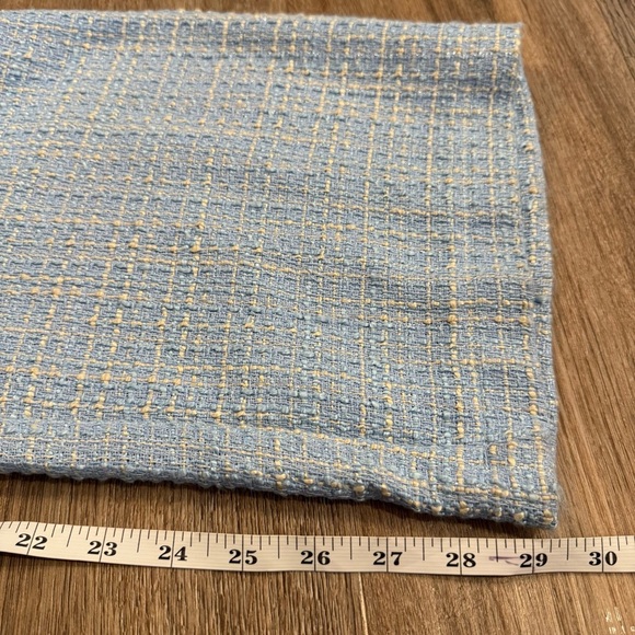 Jason Wu Tweed Trousers Pants Women’s 10 Light Blue High Waist Relaxed Old Money - Picture 9 of 10